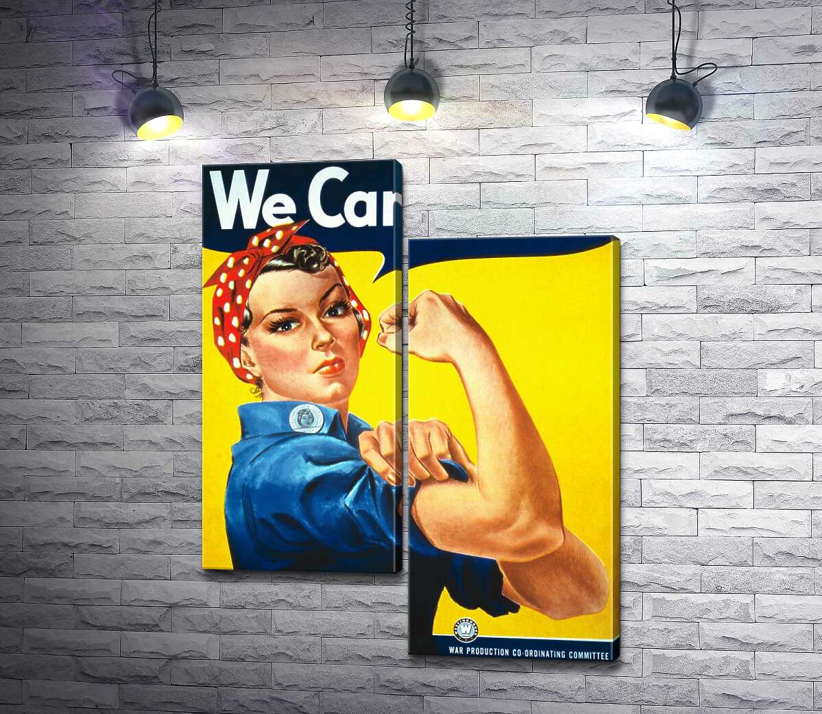 

Модульная картина ArtPoster Мы можем это сделать (We Can Do It) – Джей Говард Миллер (J. Howard Miller) 50x66 см Модуль №5