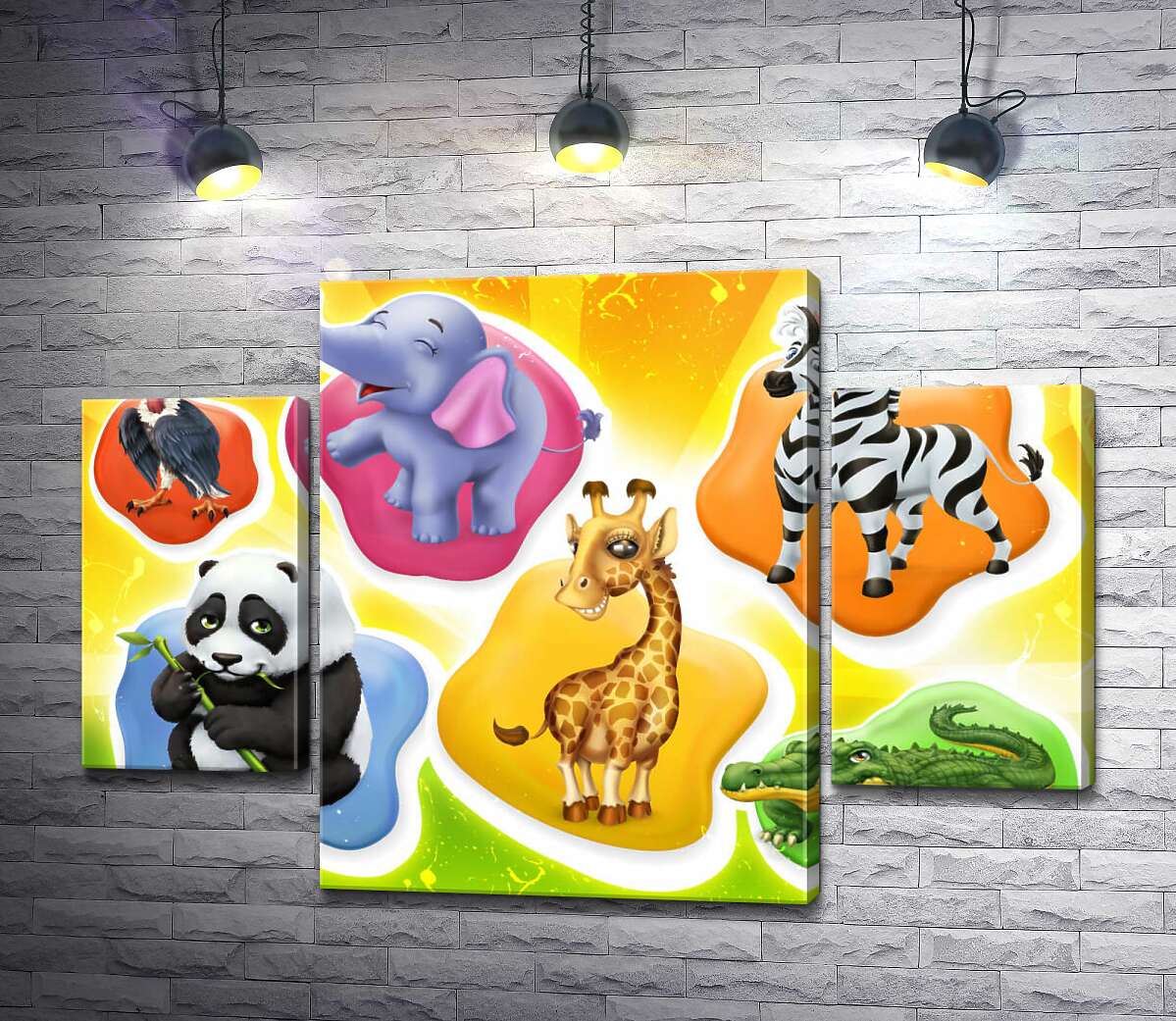 

Модульная картина ArtPoster На встречу к экзотическим животным 100x70 см Модуль №7