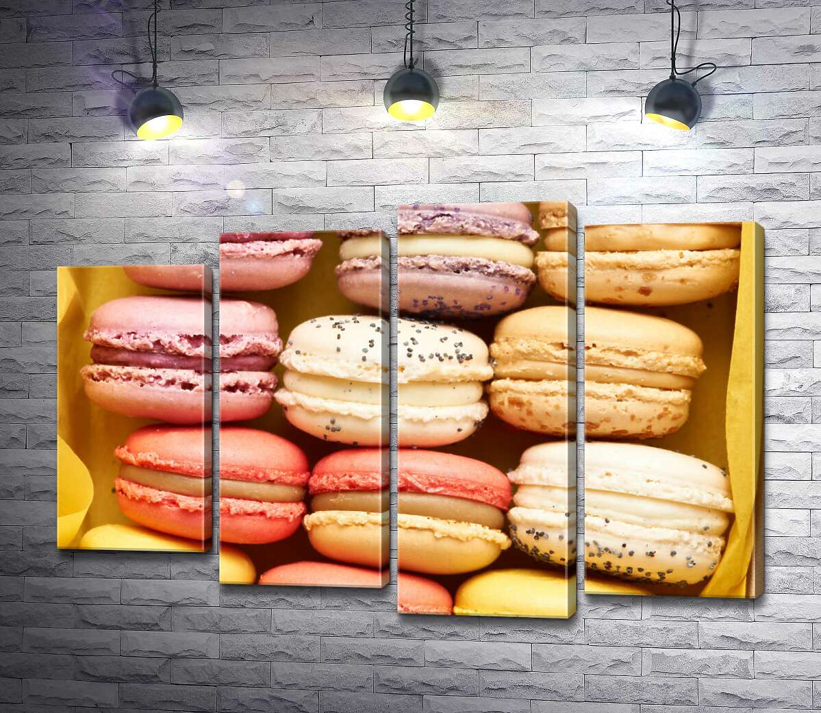 

Модульная картина ArtPoster Нежные макароны в подарочной коробке 132x89 см Модуль №21