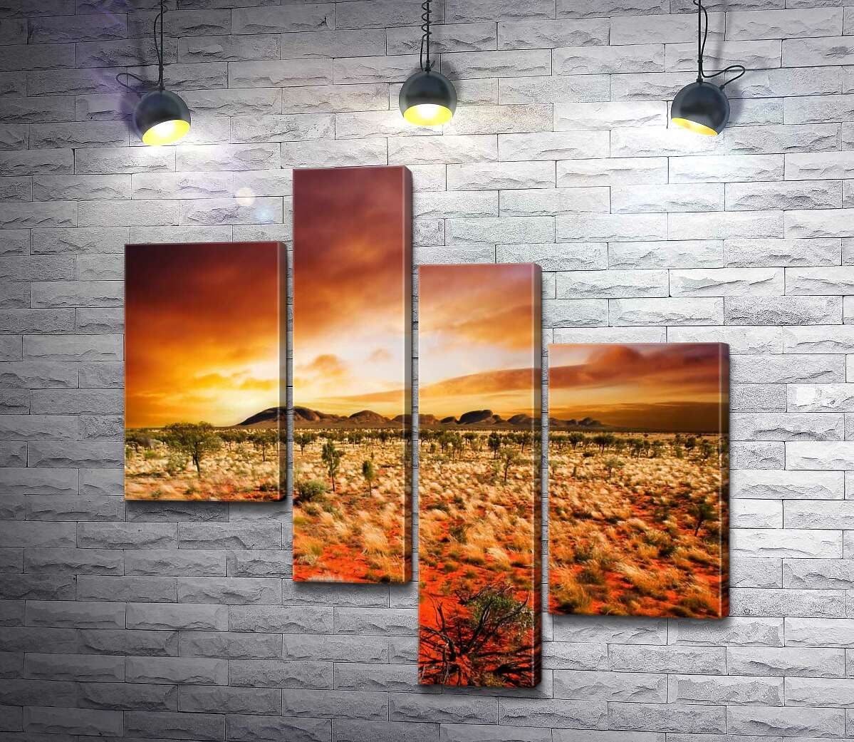 

Модульная картина ArtPoster Огонь неба и ландшафта Австралии 130x129 см Модуль №20