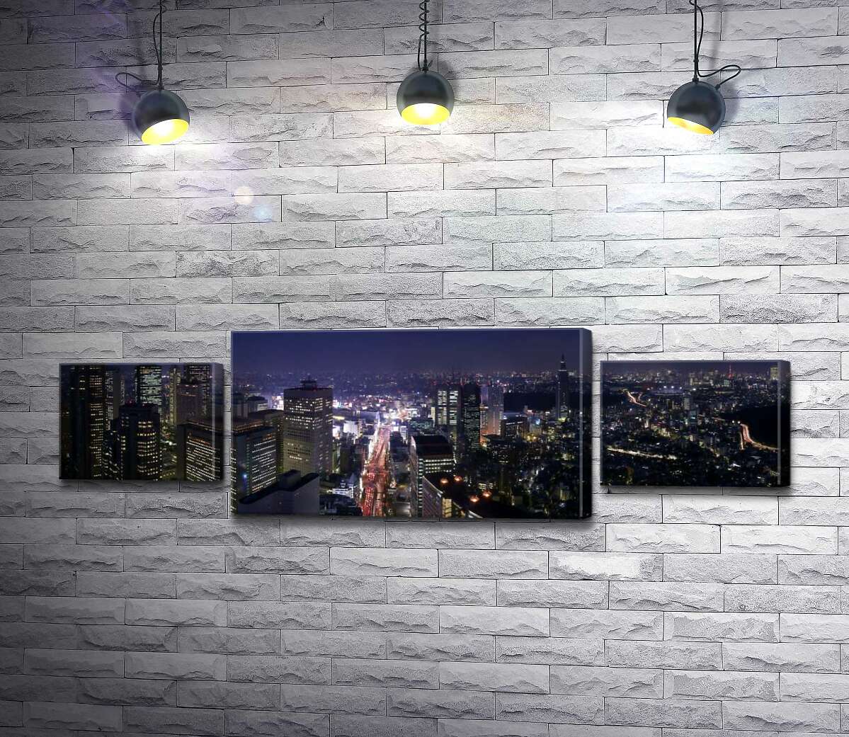 

Модульная картина ArtPoster Напряженный трафик мегаполиса Токио 111x34 см Модуль №7
