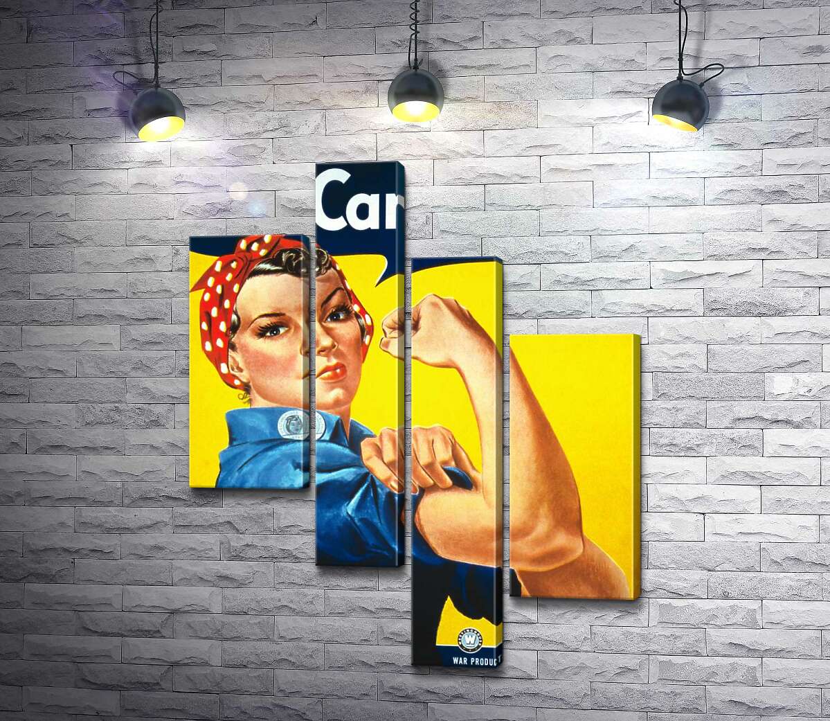 

Модульная картина ArtPoster Мы можем это сделать (We Can Do It) – Джей Говард Миллер (J. Howard Miller) 100x131 см Модуль №20