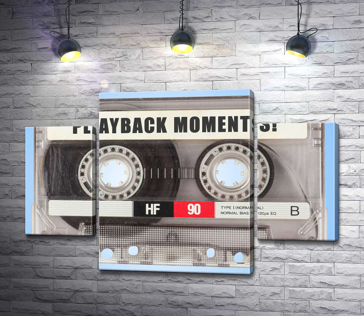 

Модульная картина ArtPoster Музыка из прошлого записана на старой кассете 131x85 см Модуль №7