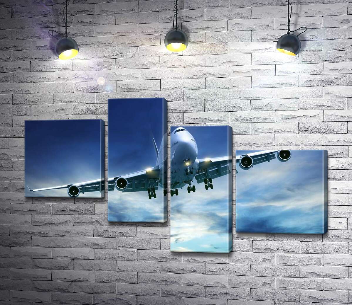 

Модульная картина ArtPoster На посадку: американский самолет "Jumbo Jet" 100x60 см Модуль №20