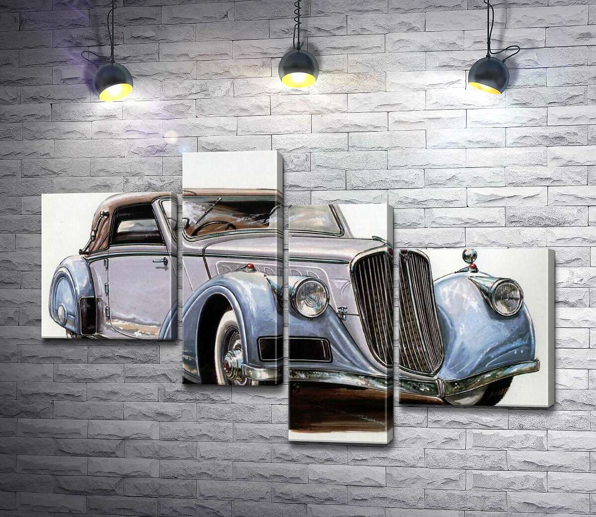 

Модульная картина ArtPoster Небесно-голубой автомобиль Tatra 52 100x67 см Модуль №20