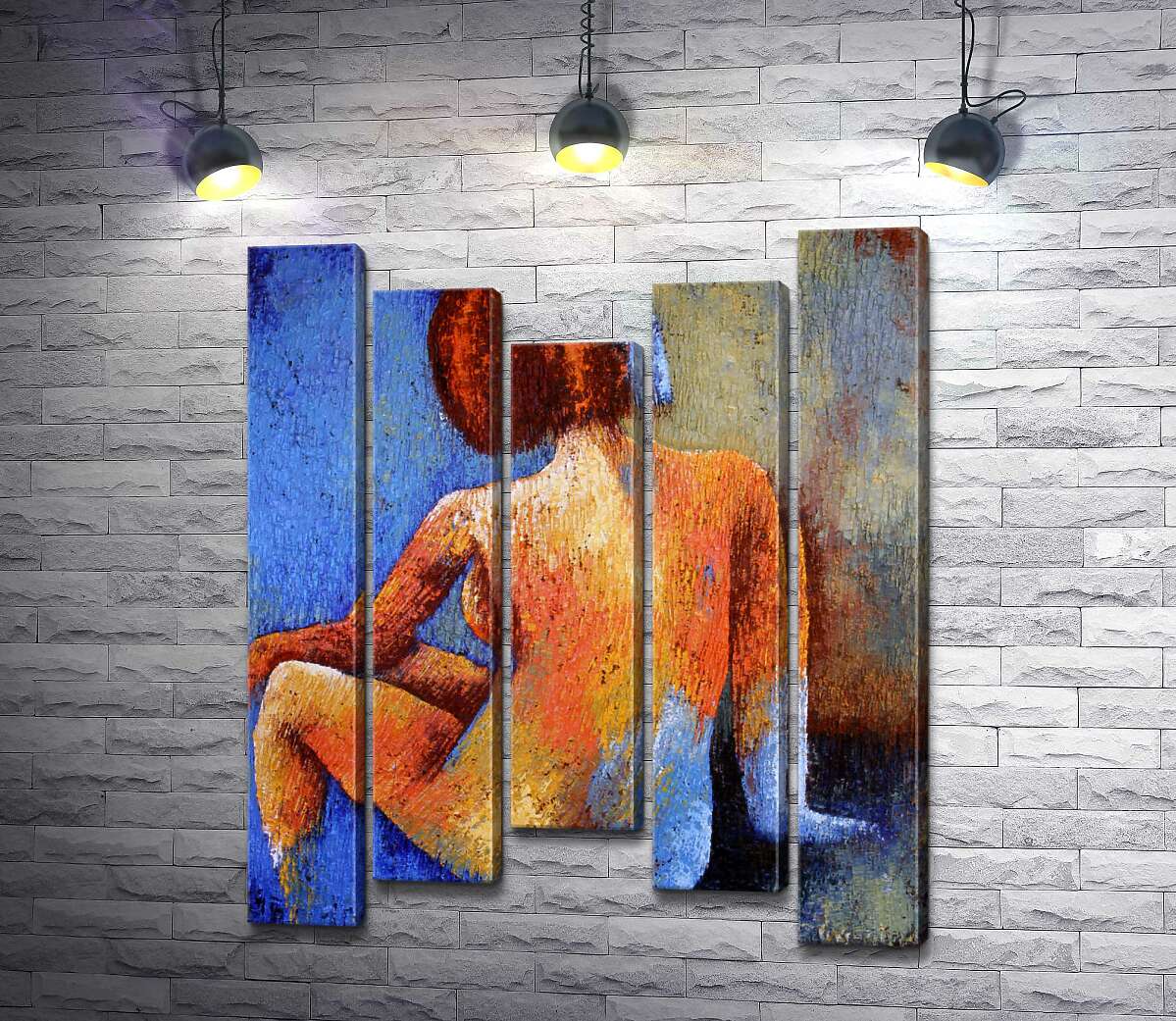 

Модульная картина ArtPoster Обнаженный силуэт девушки с каре 130x160 см Модуль №28
