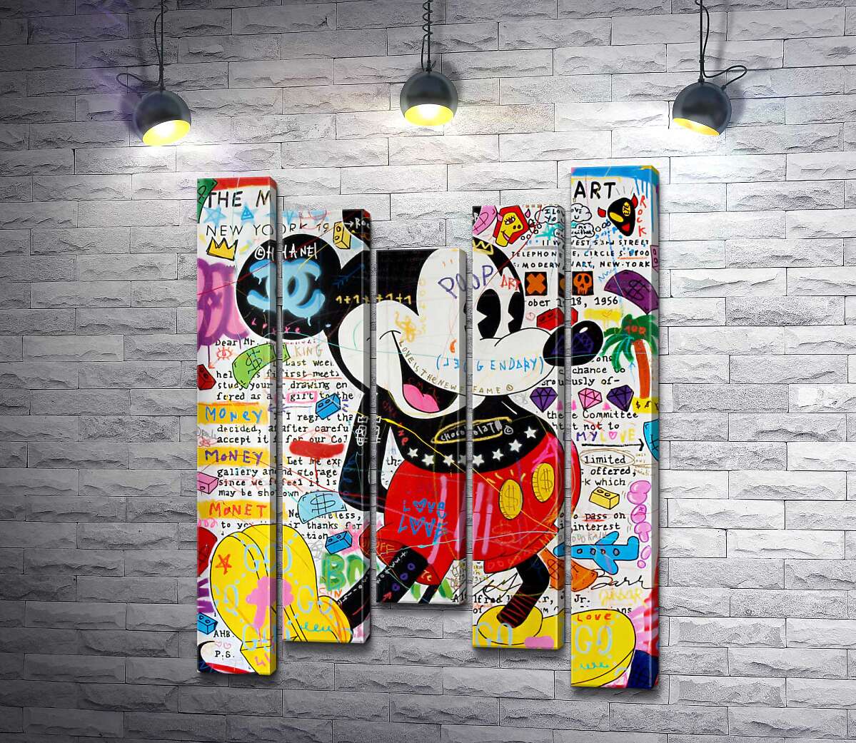 

Модульная картина ArtPoster Музейный Микки (Musey Mickey) - Джисбар 130x173 см Модуль №28