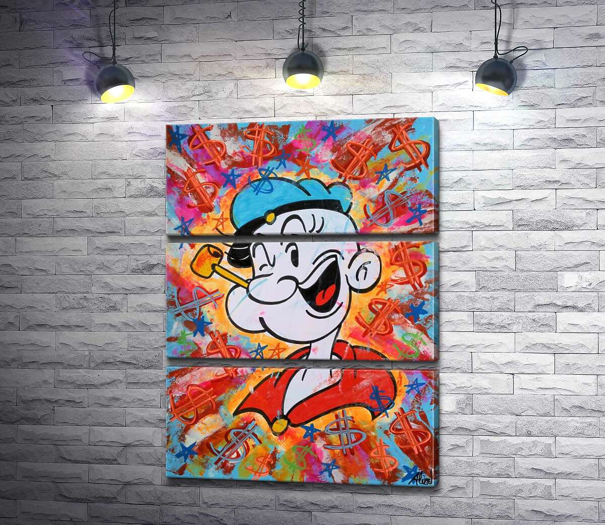 

Модульная картина ArtPoster Моряк Папай подмигивает 50x69 см Модуль №13