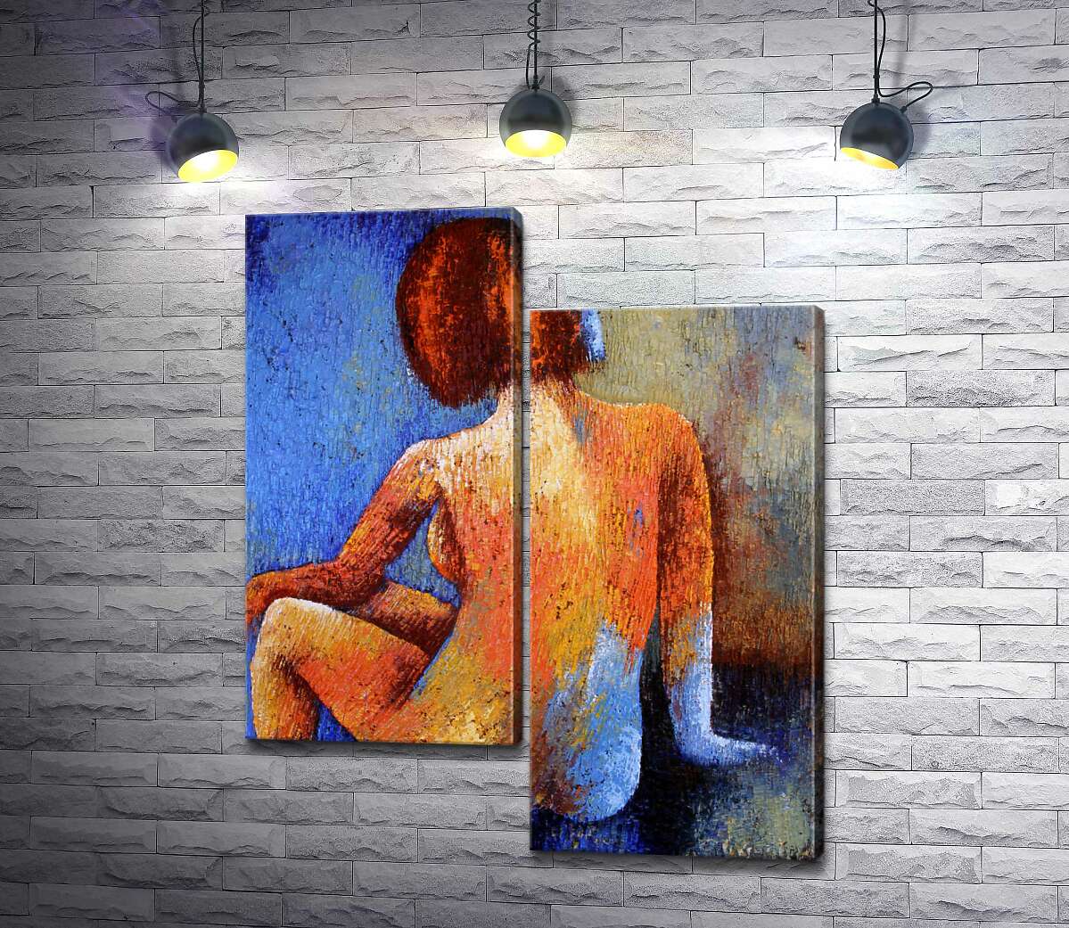 

Модульная картина ArtPoster Обнаженный силуэт девушки с каре 130x159 см Модуль №5