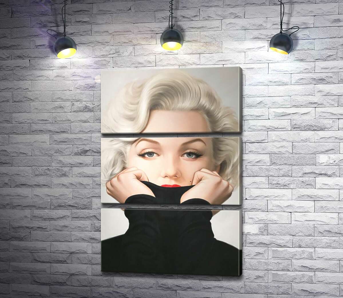 

Модульная картина ArtPoster Нежный портрет Мэрилин Монро (Marilyn Monroe) в черном свитере 100x147 см Модуль №13