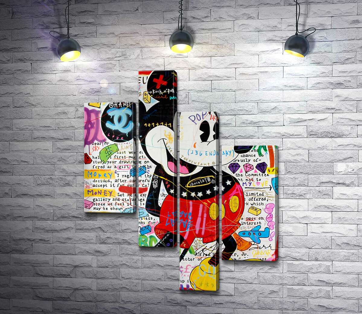 

Модульная картина ArtPoster Музейный Микки (Musey Mickey) - Джисбар 130x172 см Модуль №20