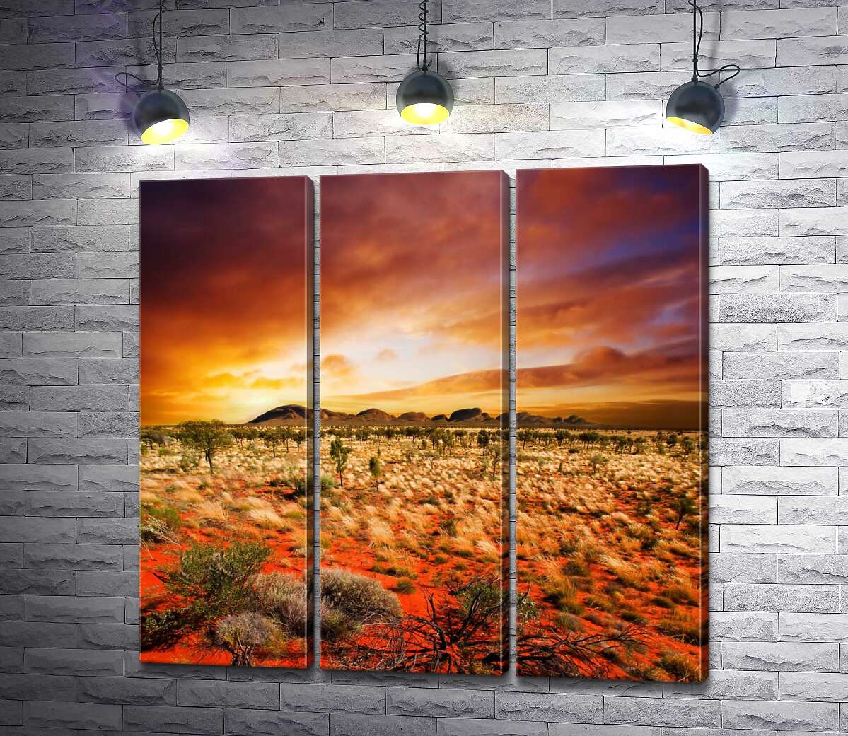 

Модульная картина ArtPoster Огонь неба и ландшафта Австралии 132x127 см Модуль №11
