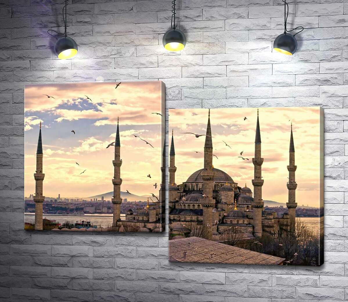 

Модульная картина ArtPoster Острые шпили Голубой мечети (Sultanahmet Camii) устремляются в небо Стамбула 130x88 см Модуль №5