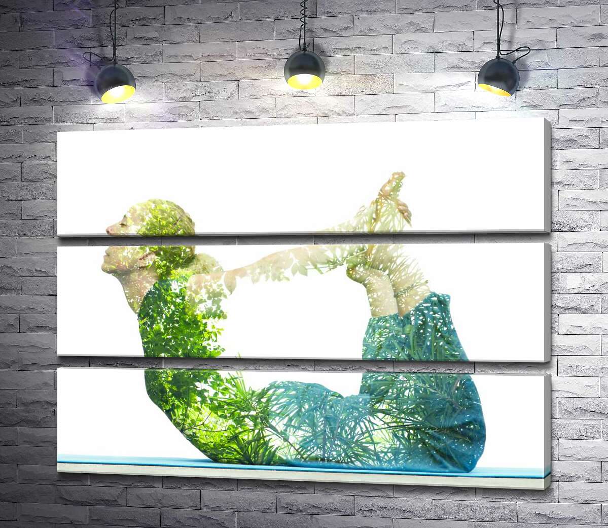 

Модульная картина ArtPoster Природа оживает в позе йоги 100x72 см Модуль №13