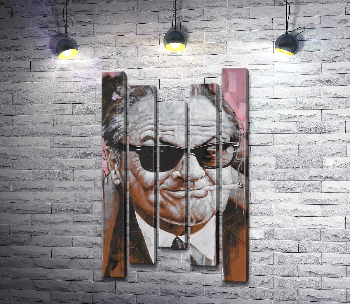 

Модульная картина ArtPoster Портрет улыбающегося Джека Николсона (Jack Nicholson) с сигаретой в зубах 100x178 см Модуль №28