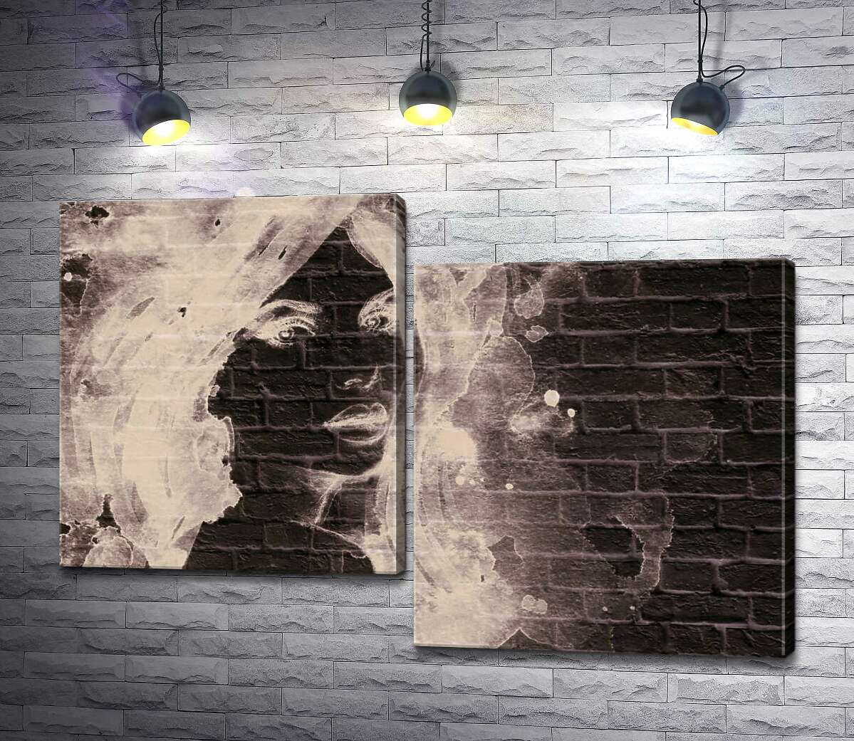 

Модульная картина ArtPoster Портрет девушки на стене 130x89 см Модуль №5