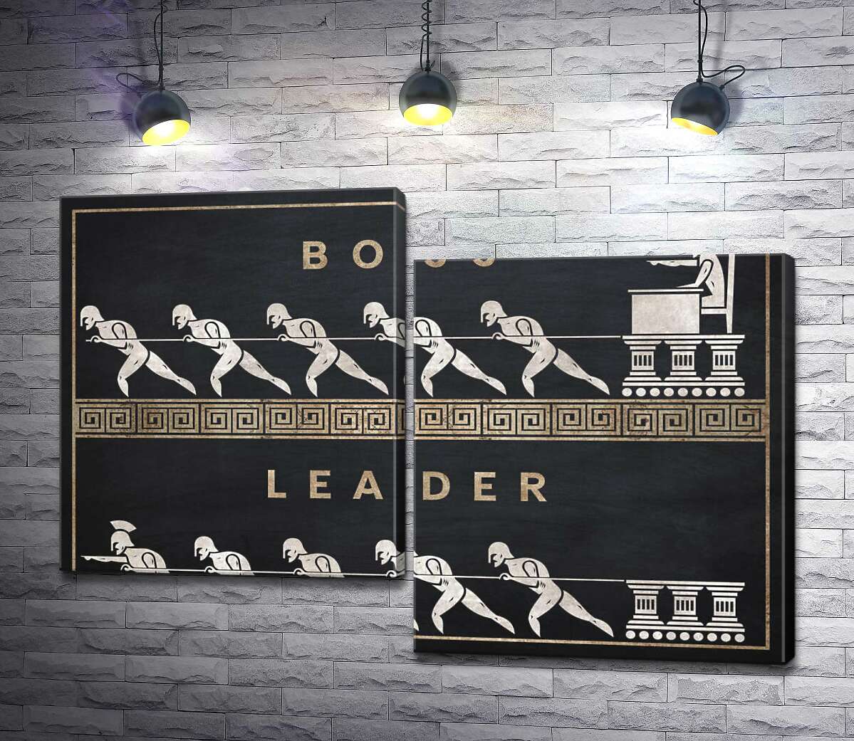 

Модульная картина ArtPoster Преимущество настоящего лидера над боссом 130x92 см Модуль №5