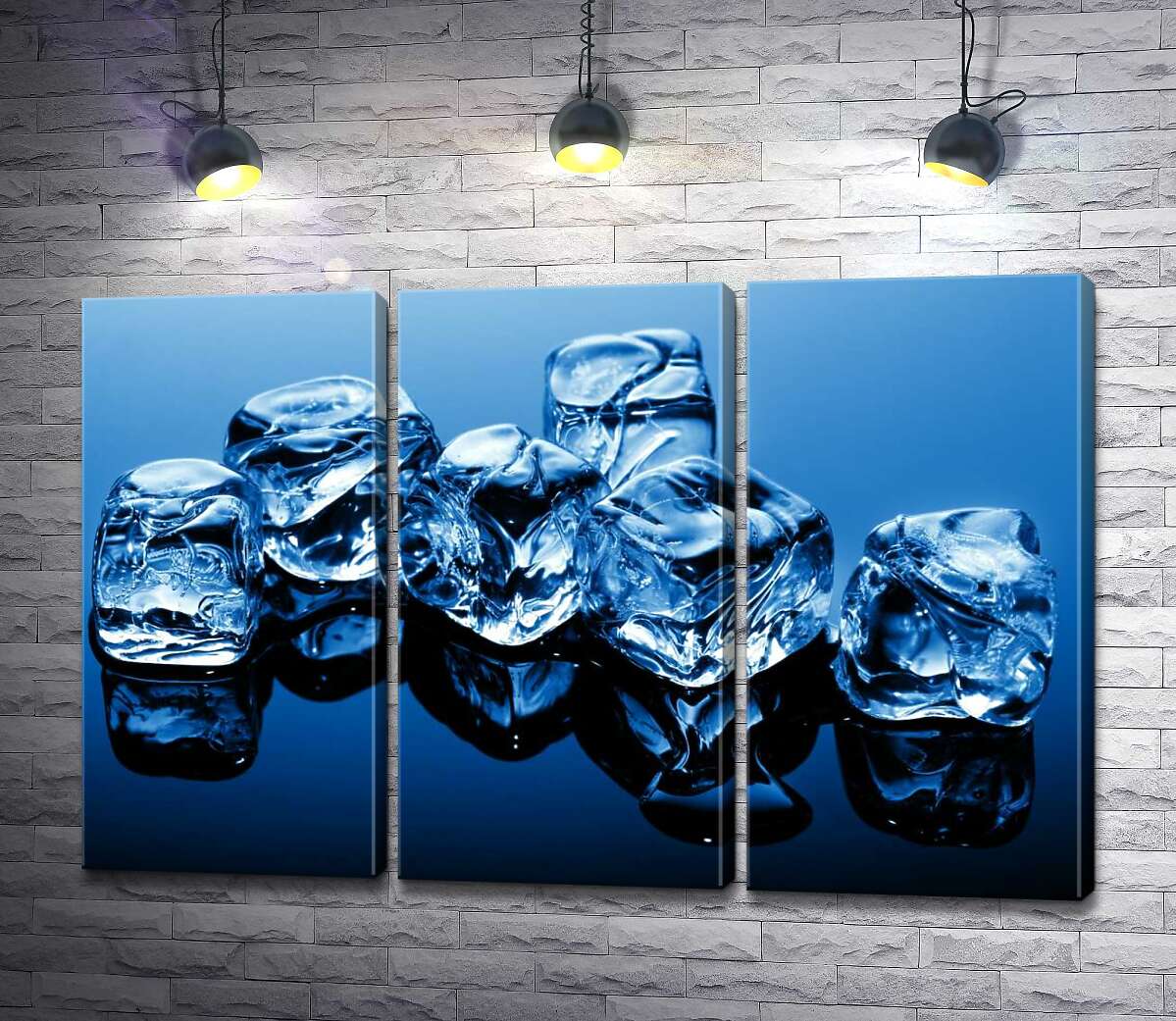

Модульная картина ArtPoster Плавные формы кубиков льда 60x40 см Модуль №11