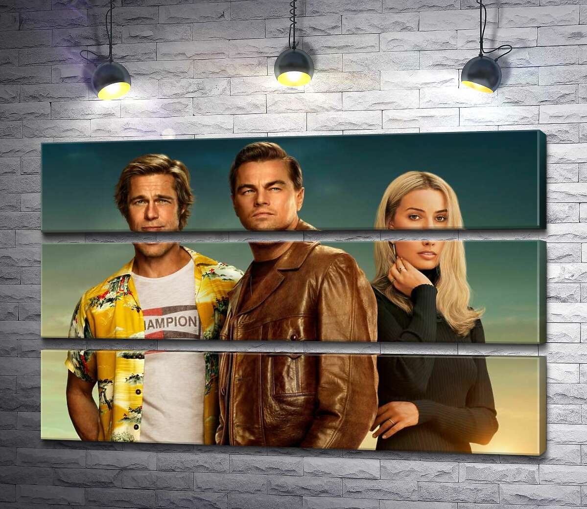 

Модульная картина ArtPoster Постер с героями фильма "Однажды в Голливуде" (Once Upon A Time In Hollywood) 100x63 см Модуль №13