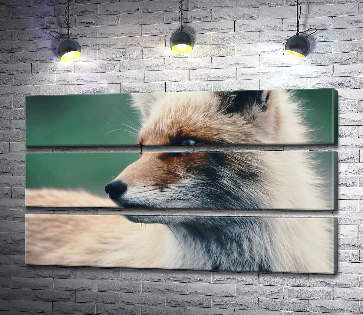 

Модульная картина ArtPoster Пастельный силуэт пушистой лисы 107x60 см Модуль №13