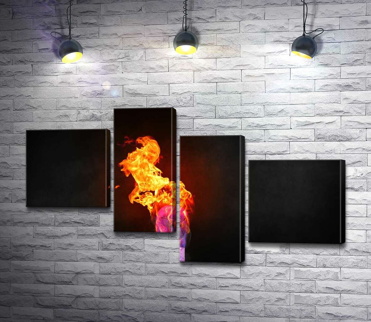 

Модульная картина ArtPoster Пламя на кончике спички 130x74 см Модуль №20