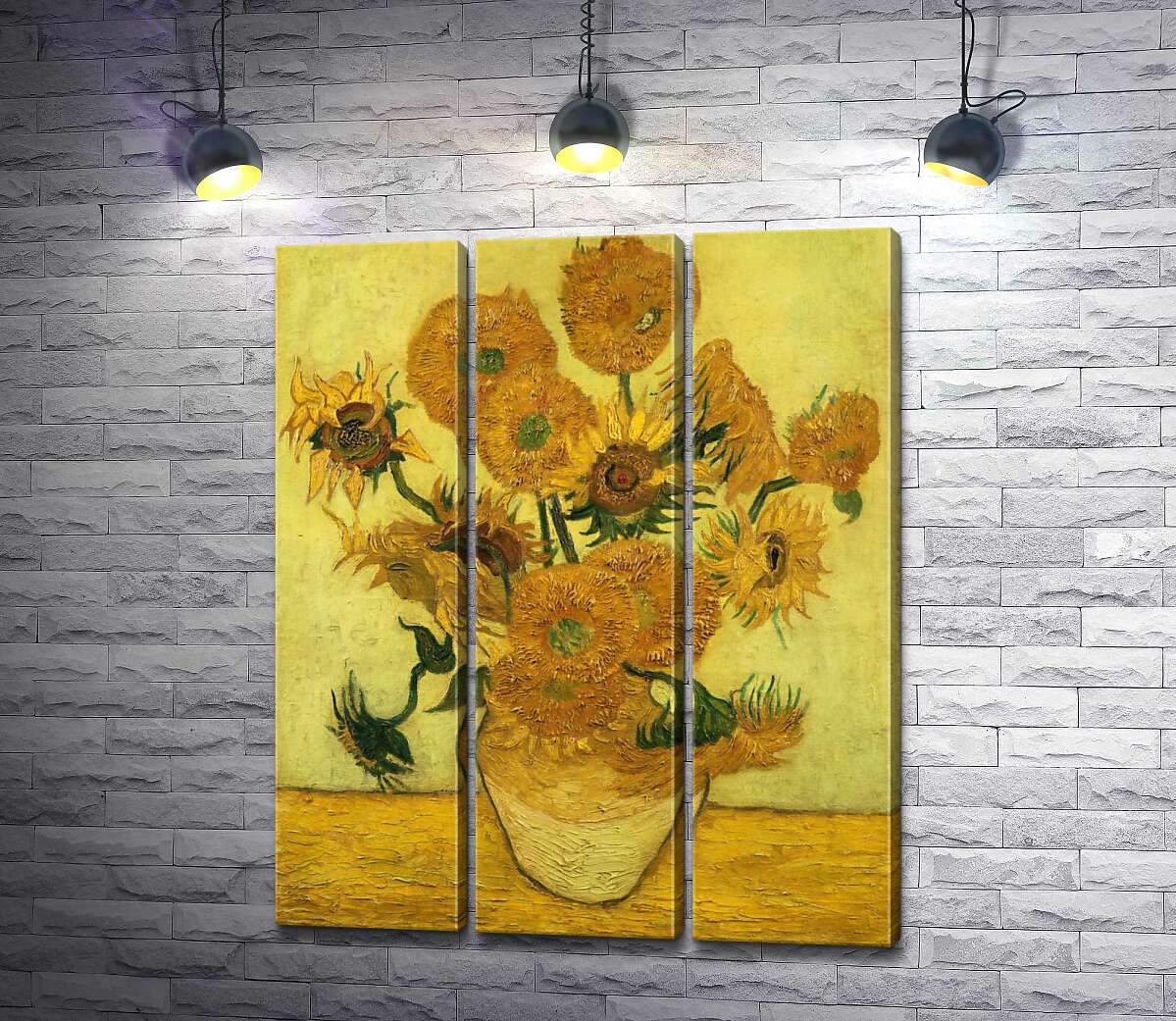 

Модульная картина ArtPoster Подсолнечники – Винсент ван Гог (Vincent van Gogh) 102x125 см Модуль №11