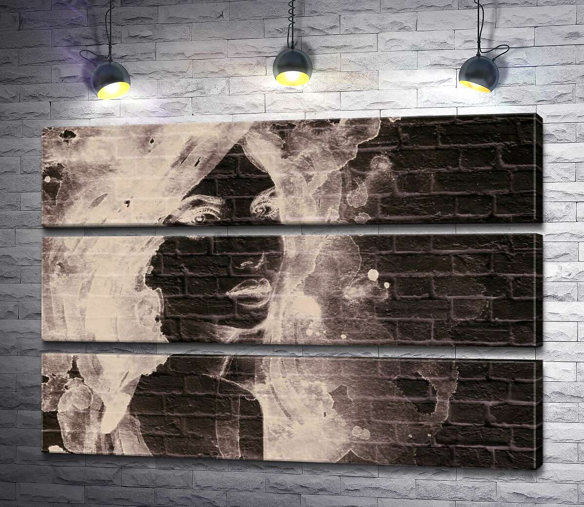 

Модульная картина ArtPoster Портрет девушки на стене 130x90 см Модуль №13