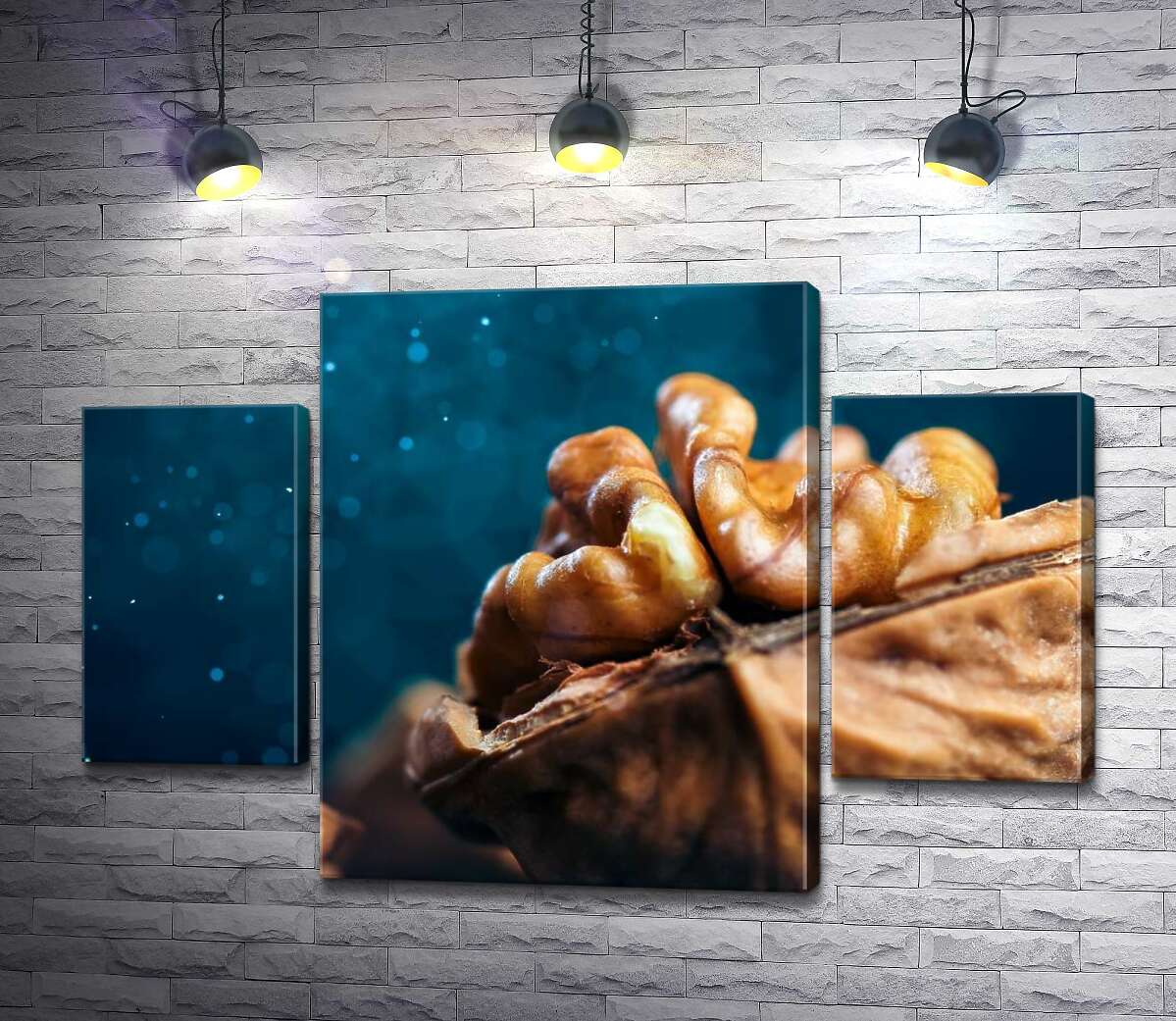 

Модульная картина ArtPoster Очищенная половинка грецкого ореха 80x54 см Модуль №7