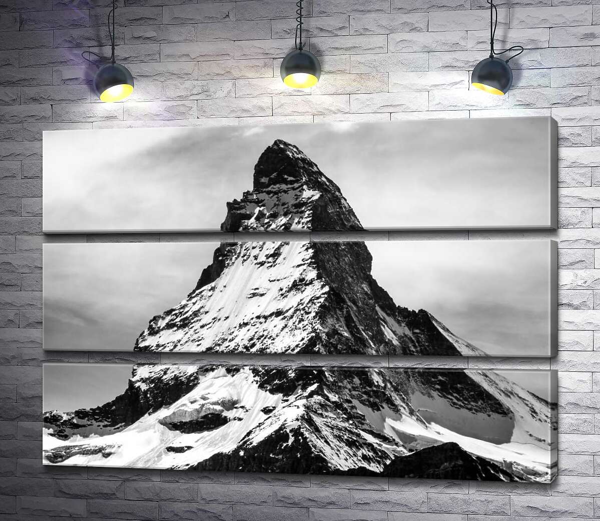

Модульная картина ArtPoster Острый заснеженный шпиль горы Маттерхорн 88x60 см Модуль №13