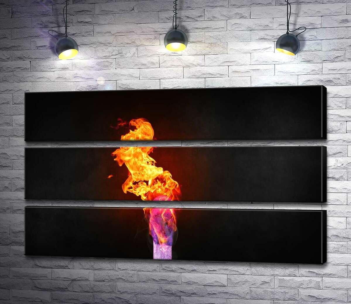 

Модульная картина ArtPoster Пламя на кончике спички 130x75 см Модуль №13