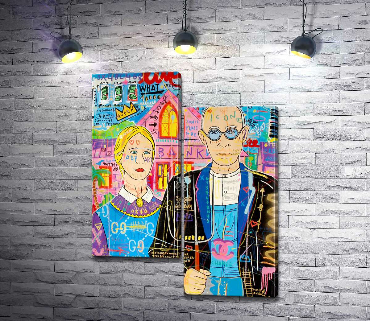 

Модульная картина ArtPoster Пара - Джисбар 100x132 см Модуль №5