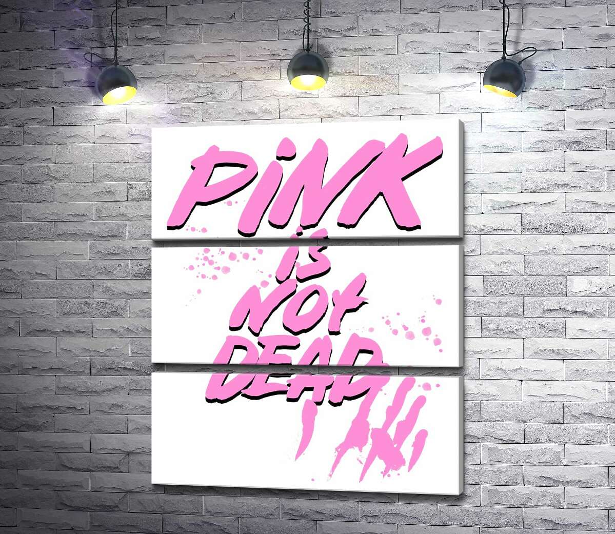 

Модульная картина ArtPoster Провоцирующая надпись "pink is not dead" 130x156 см Модуль №13