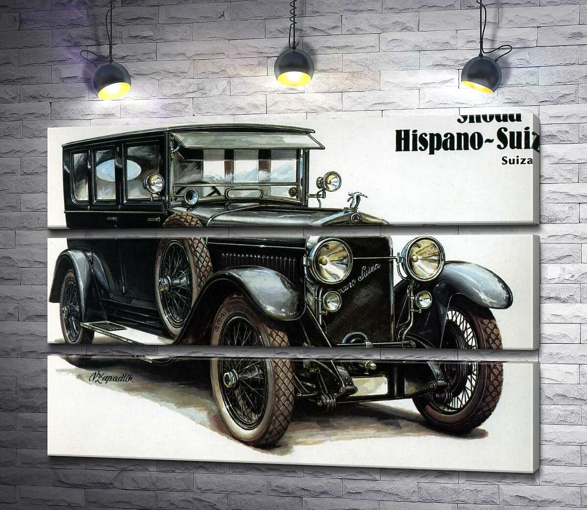 

Модульная картина ArtPoster Первый автомобиль компании Skoda Hispano-Suiza 100x72 см Модуль №13