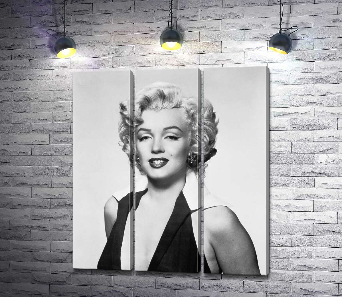 

Модульная картина ArtPoster Портрет Мэрилин Монро (Marilyn Monroe) в откровенном платье и черно-белых тонах 60x69 см Модуль №11