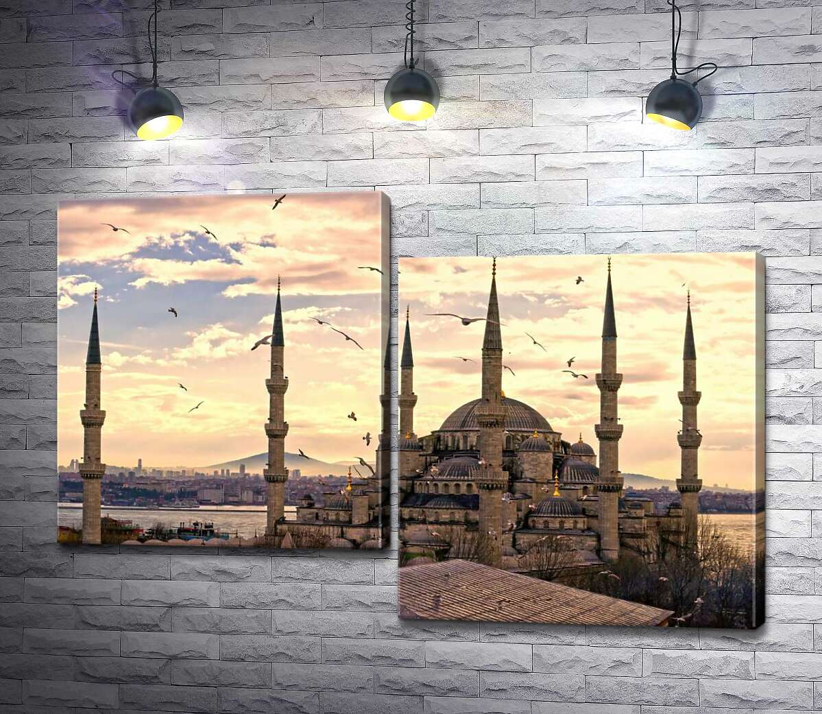 

Модульная картина ArtPoster Острые шпили Голубой мечети (Sultanahmet Camii) устремляются в небо Стамбула 100x68 см Модуль №5