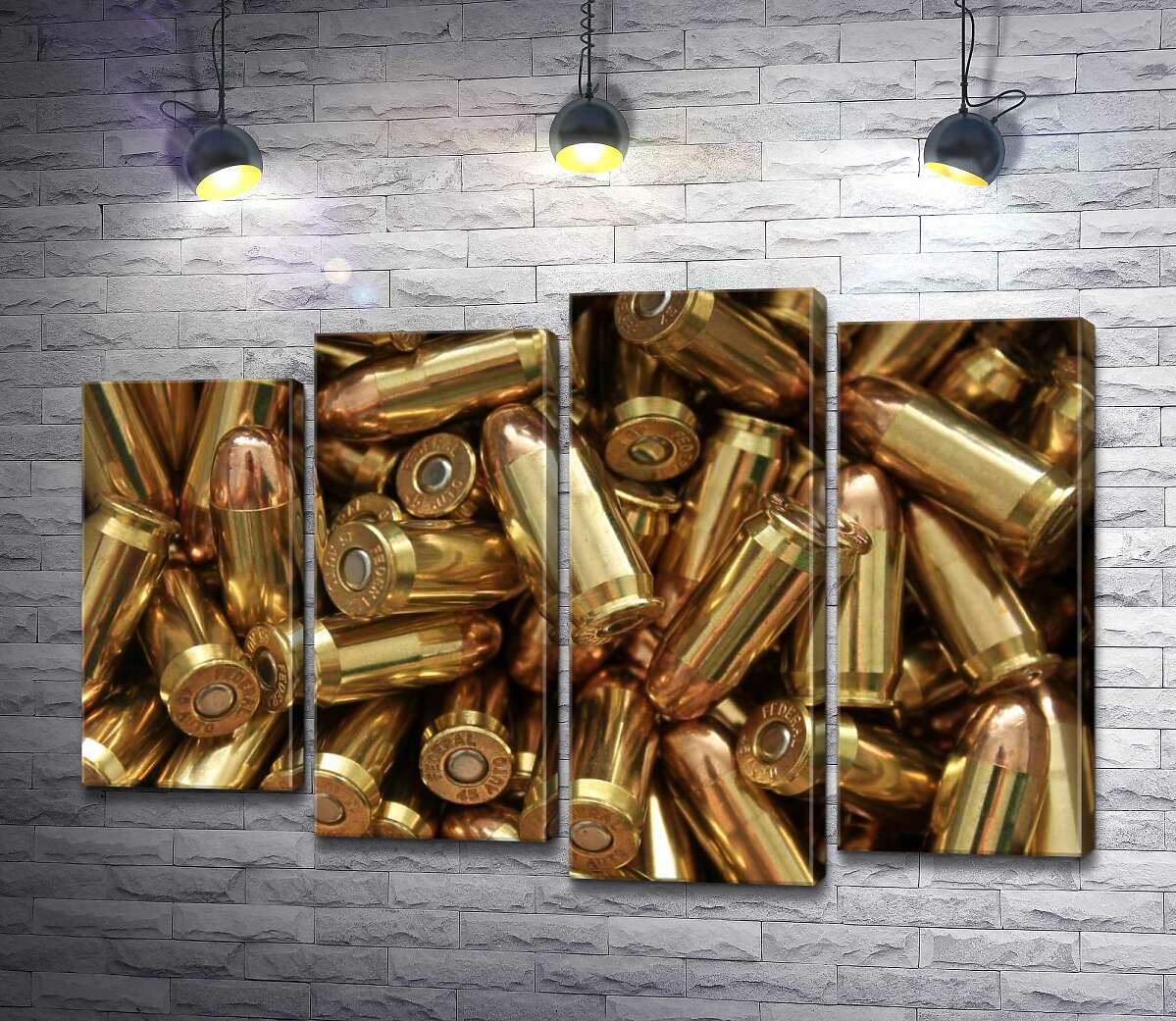 

Модульная картина ArtPoster Патроны для оружия 132x89 см Модуль №21