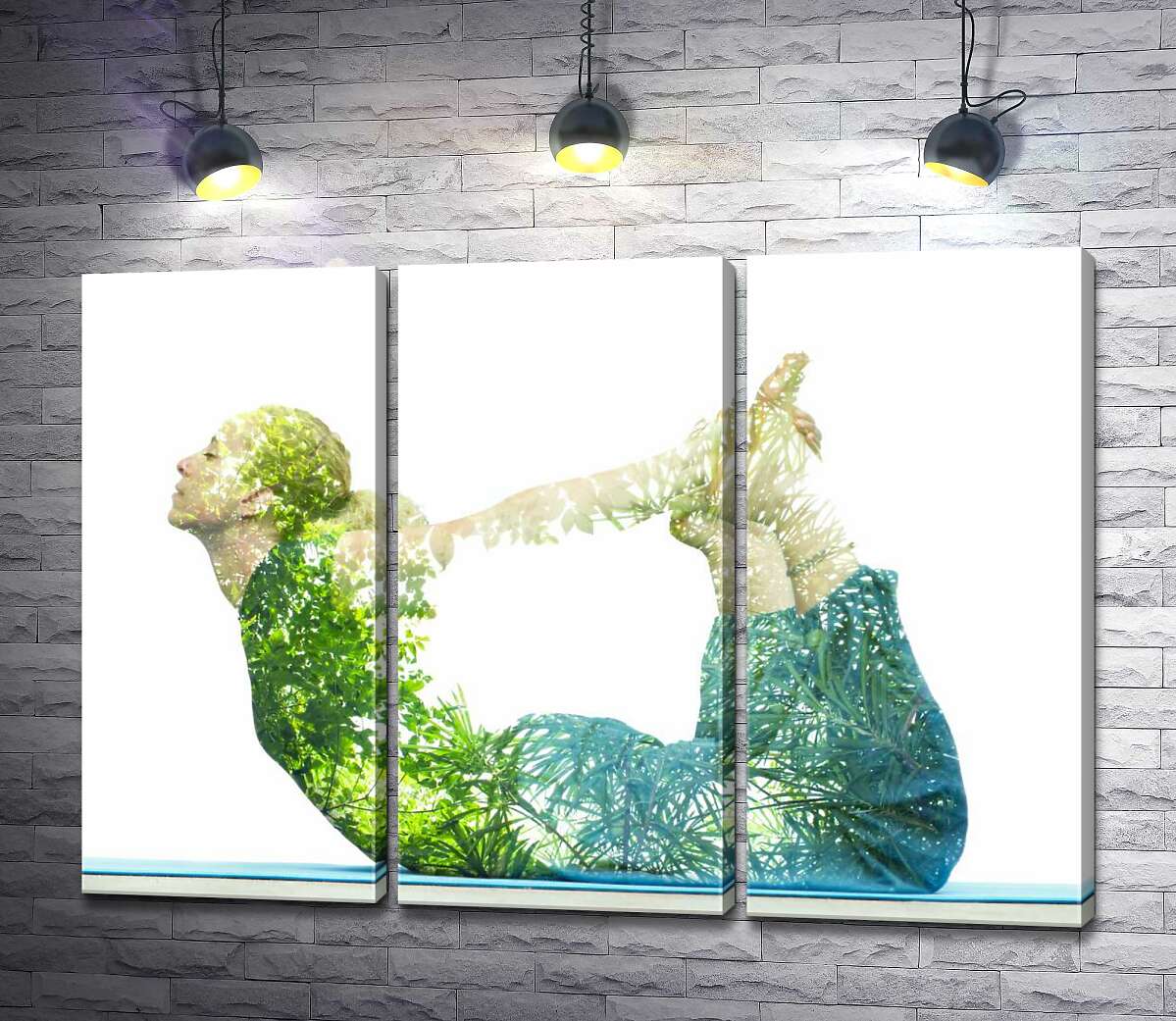 

Модульная картина ArtPoster Природа оживает в позе йоги 132x94 см Модуль №11