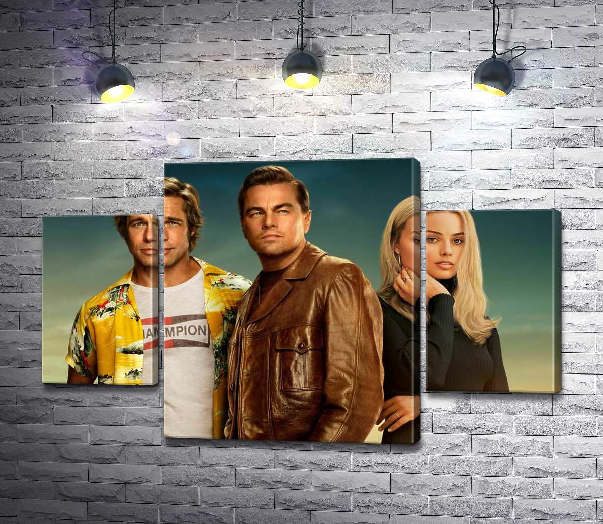 

Модульная картина ArtPoster Постер с героями фильма "Однажды в Голливуде" (Once Upon A Time In Hollywood) 80x50 см Модуль №7