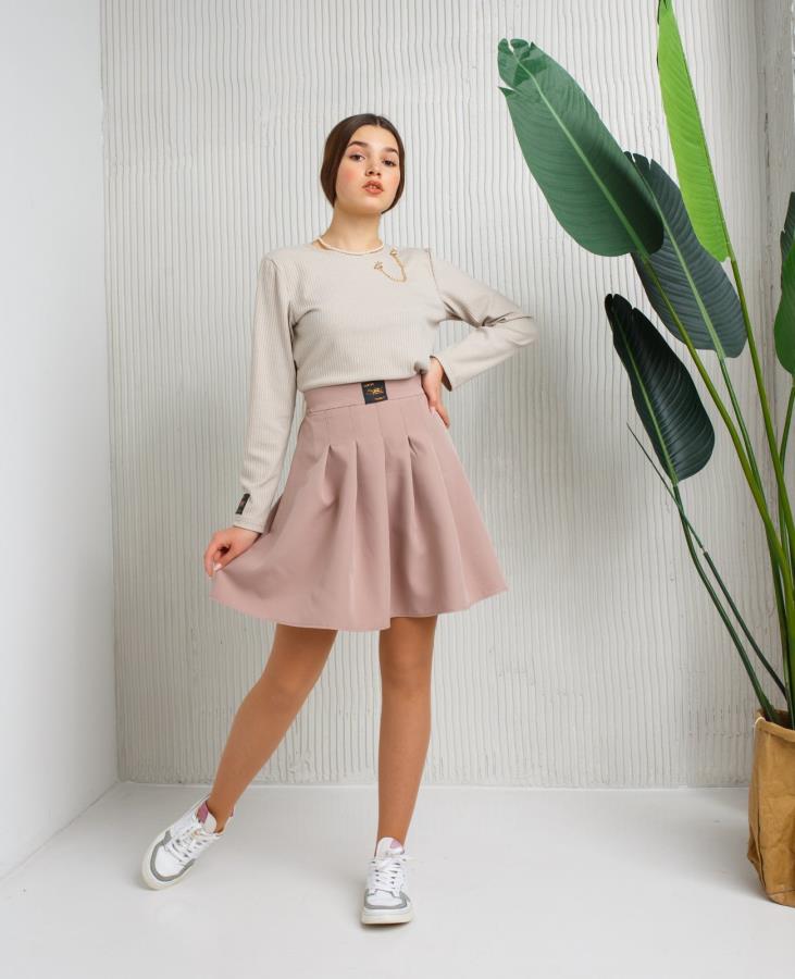 

Спідниця KristyStyle пд6588 пудрова 164