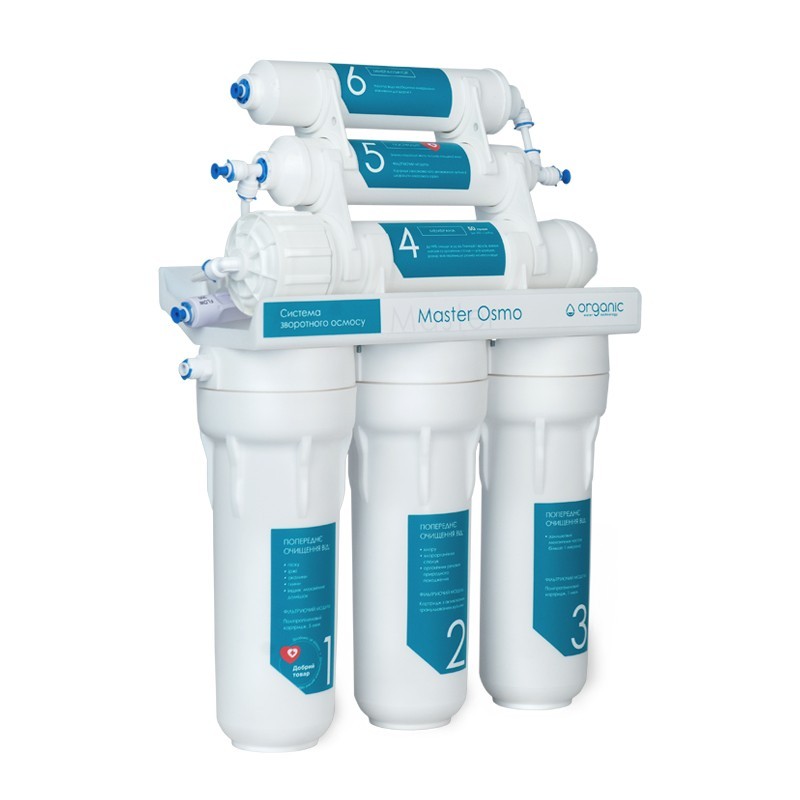 

Фильтр обратного осмоса с минерализатором Organic Master Osmo 6 (200 л/сутки)