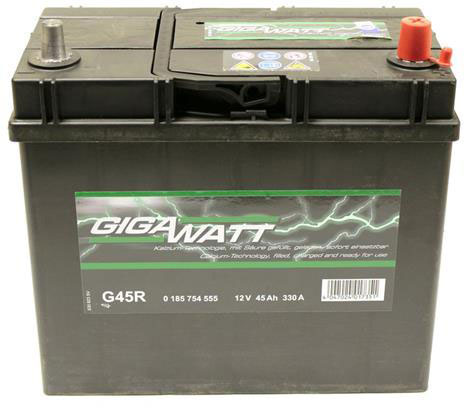 

Автомобільний акумулятор Gigawatt 45 Ah (+/-) (GW 0185754555)