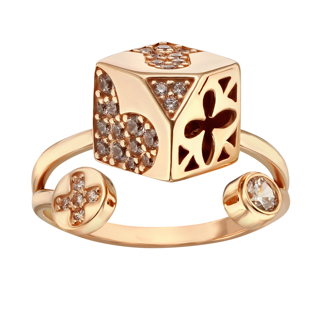 

Золотое кольцо с фианитами Tango Jewellery Company 380619 размер 18.5