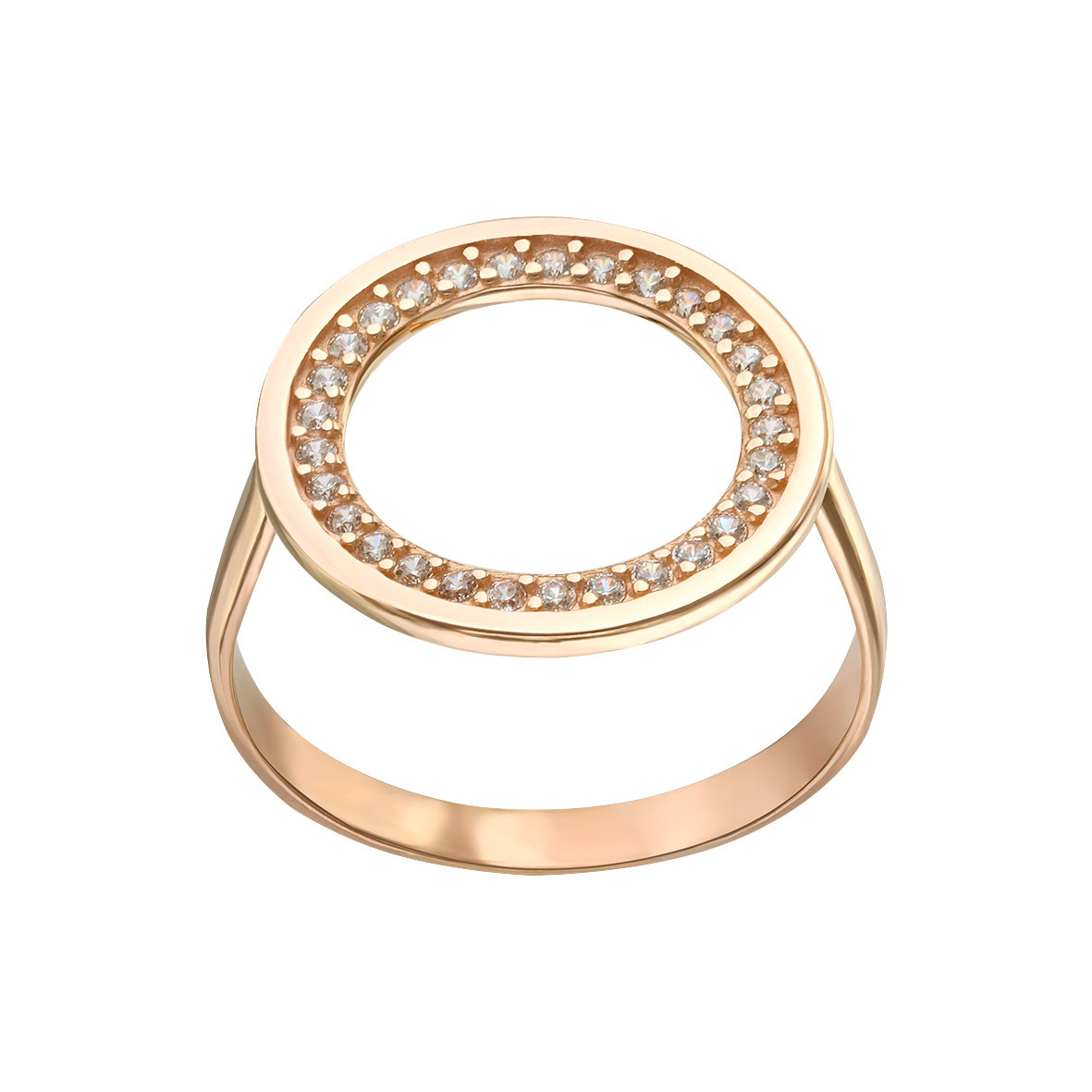 

Золотое кольцо с фианитами Tango Jewellery Company 380629 размер 17