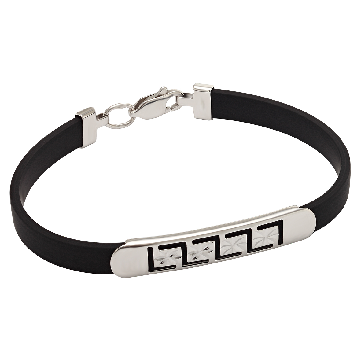 

Браслет из серебра с каучуком Tango Jewellery Company 910029С размер 170