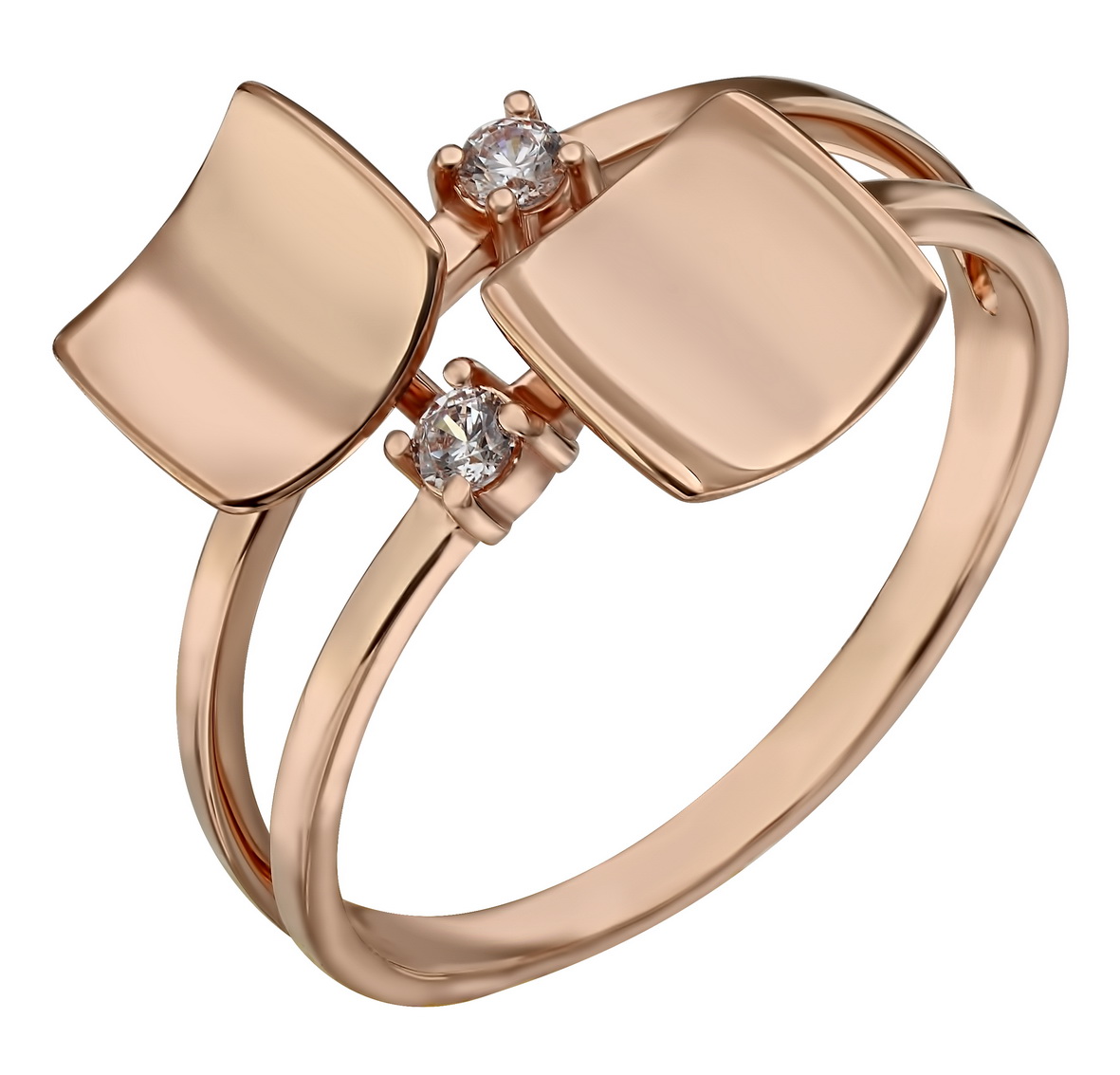 

Золотое кольцо с фианитами Tango Jewellery Company 380504 размер 18