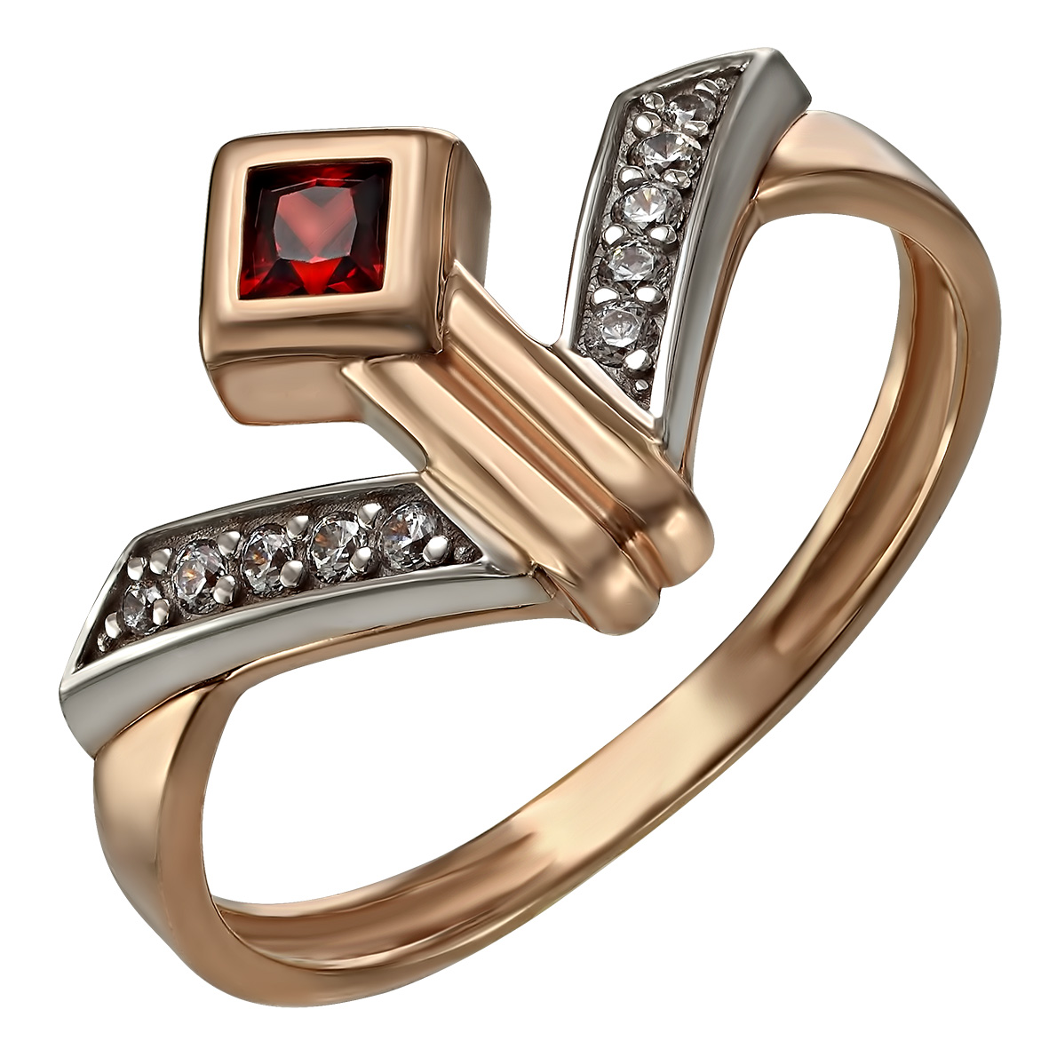 

Золотое кольцо с фианитами Tango Jewellery Company 350042 размер 17.5