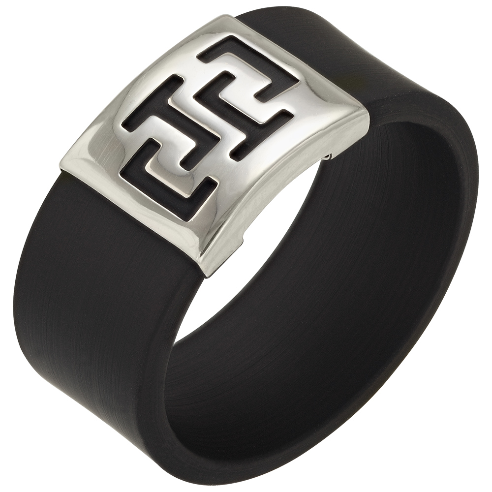

Кольцо из серебра с каучуком Tango Jewellery Company 900626С размер 16.5