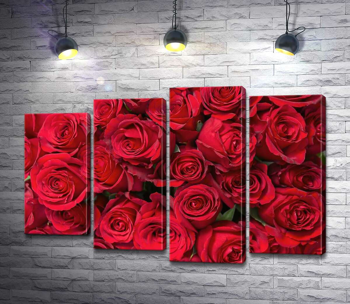 

Модульная картина ArtPoster Розы в багряном ковре 132x88 см Модуль №21