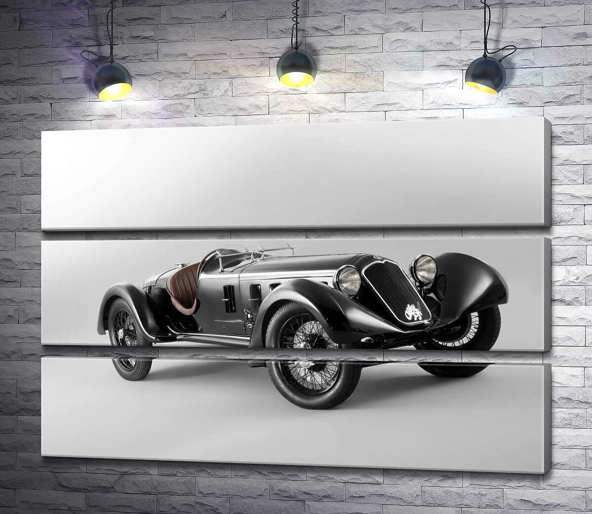 

Модульная картина ArtPoster Ретро-автомобиль Alfa Romeo 6C 130x87 см Модуль №13