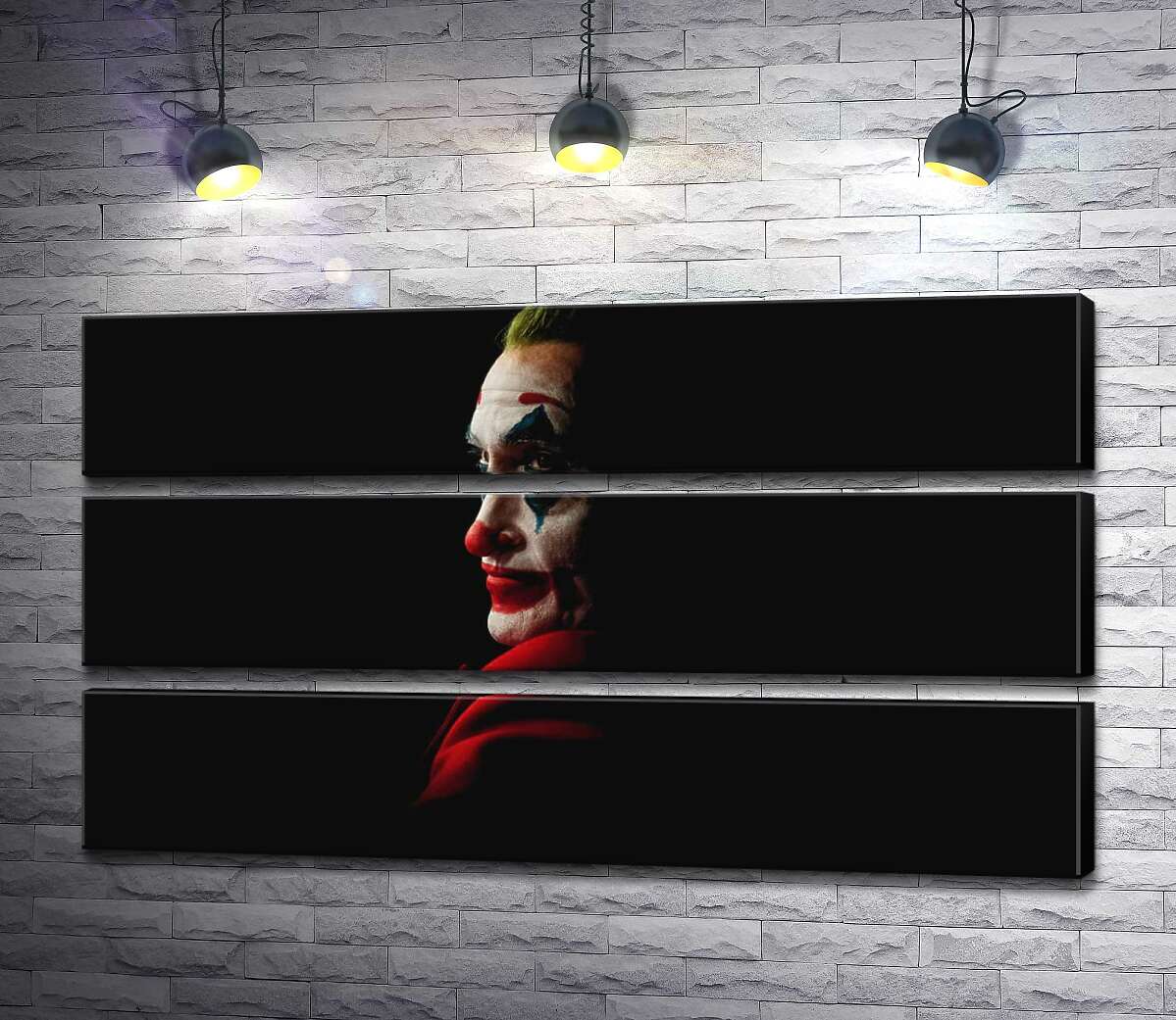 

Модульная картина ArtPoster Профиль Джокера рассеивается в тени 110x60 см Модуль №13